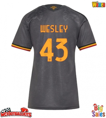 AS Roma Wesley Franca #43 Replica Third Stadium Shirt for Women 2026-27 Short Sleeve